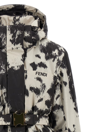 Chaqueta shell multicolor de poliéster