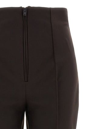 Brown Polyamide Athletic Pants