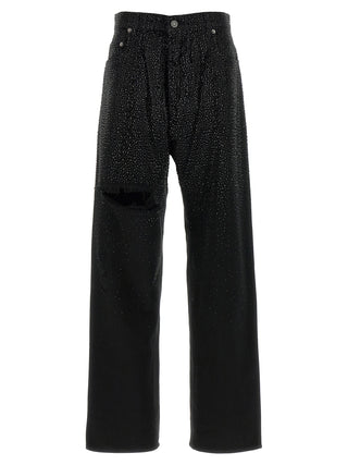 Jeans de algodón negro
