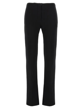 Black Viscose Casual Pants