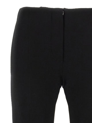 Black Viscose Casual Pants