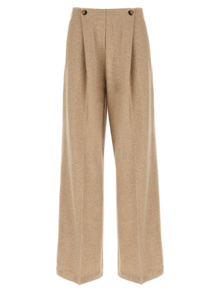 Beige Cashmere Casual Pants