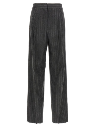 Gray Virgin Wool Dress Pants