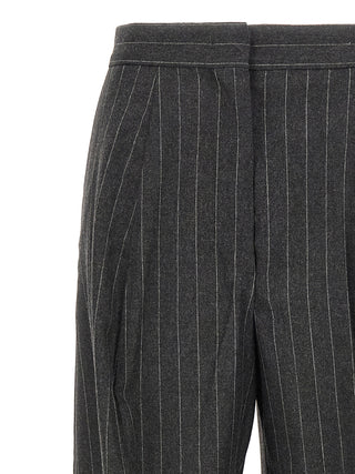 Pantalones de vestir de lana virgen gris