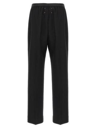 Black Virgin Wool Casual Pants