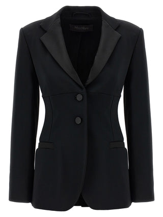 Blazer de Viscosa Negra