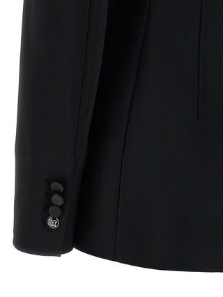 Blazer de Viscosa Negra