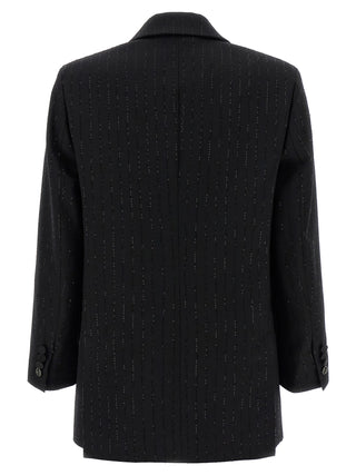 Blazer de lana virgen negra  