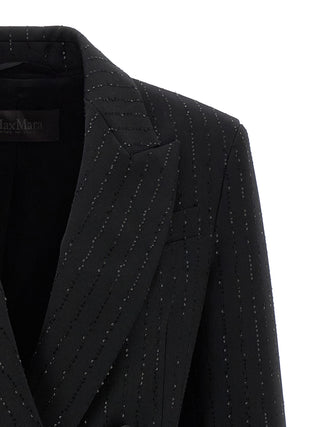Blazer de lana virgen negra  
