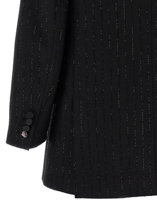 Blazer de lana virgen negra  