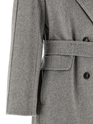 Abrigo de cachemira gris