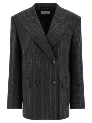 Gray Virgin Wool Blazer