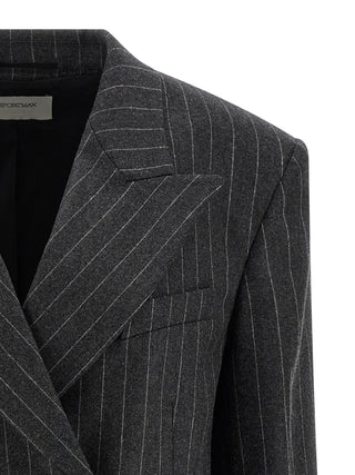 Gray Virgin Wool Blazer