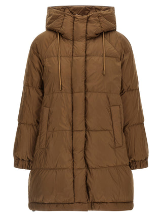 Brown Polyester Parka
