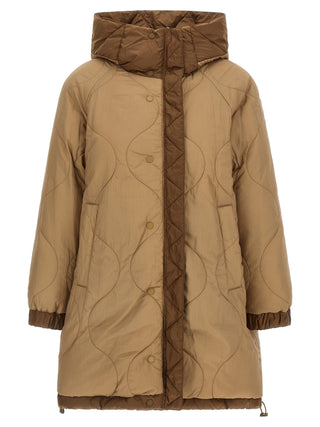 Brown Polyester Parka