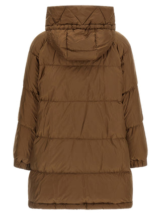 Brown Polyester Parka