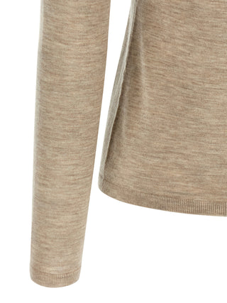 Beige Cashmere Cardigan