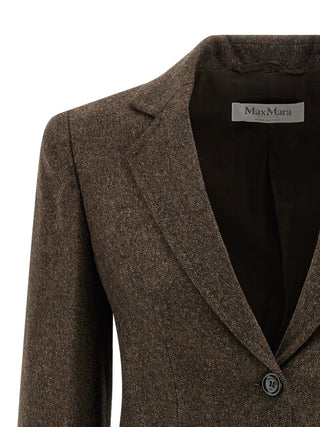 Brown Virgin Wool Blazer