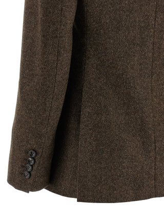 Brown Virgin Wool Blazer