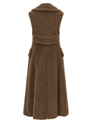 Brown Alpaca Leather Coat