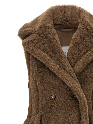 Brown Alpaca Leather Coat