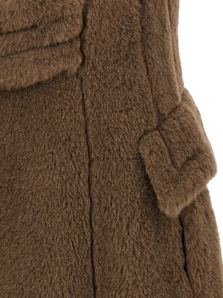 Brown Alpaca Leather Coat