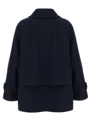 Blue Virgin Wool Coat