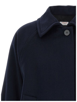 Blue Virgin Wool Coat