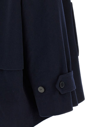 Blue Virgin Wool Coat