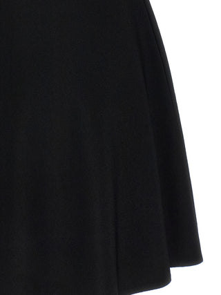 Vestido corto de viscosa negro