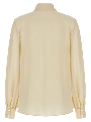 Beige Silk Blouse