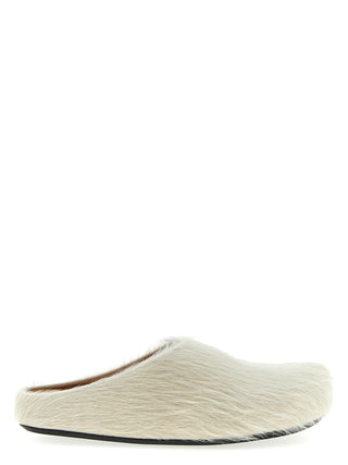 White Calfskin Mules