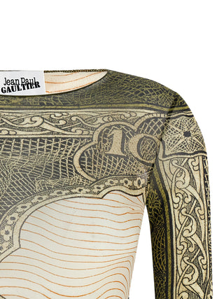 Camiseta de manga larga de poliamida multicolor