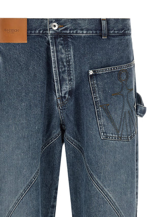 Blue Cotton Jeans Denim
