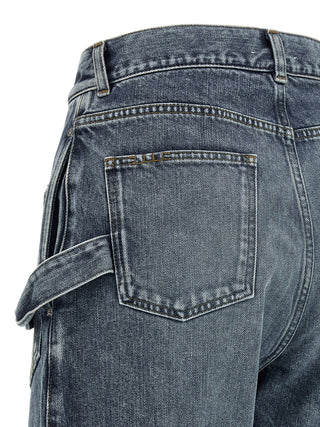 Blue Cotton Jeans Denim
