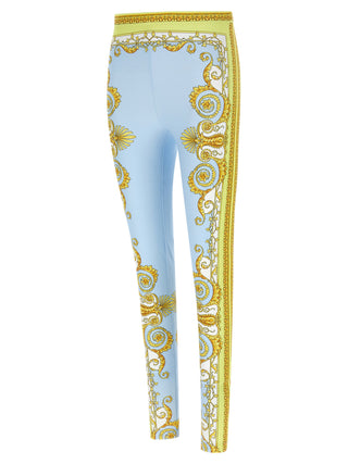 Leggings de nailon azul