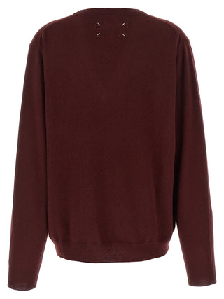 Bordeaux Virgin Wool Cardigan