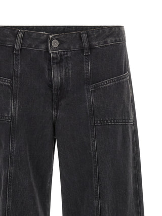 Black Cotton Jeans Denim