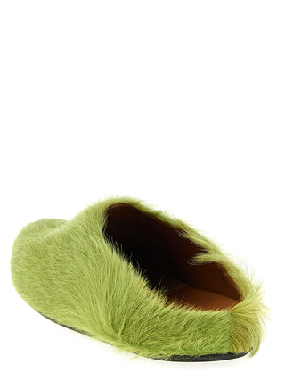 Bicolor Calfskin Clogs