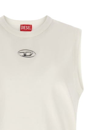 Camiseta sin mangas de algodón blanco