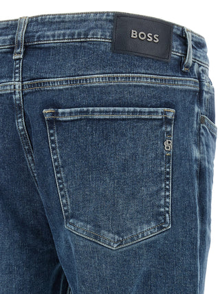 Blue Cotton Skinny Jeans