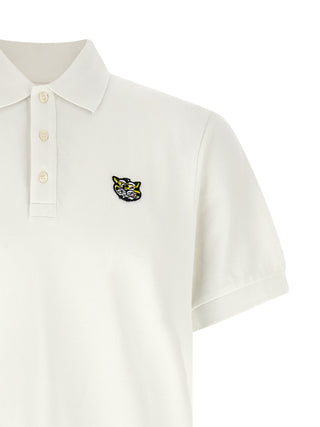 White Cotton Polo Shirt