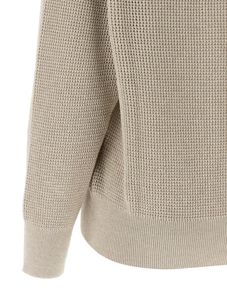 Beige Cotton Cardigan
