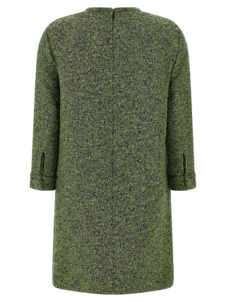 Bicolor Cotton Short Dress