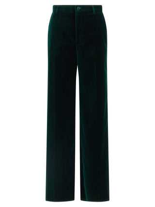 Bicolor Cotton Casual Pants