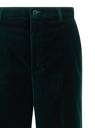 Bicolor Cotton Casual Pants