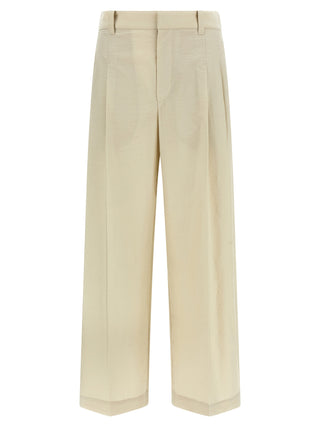 White Cotton Dress Pants