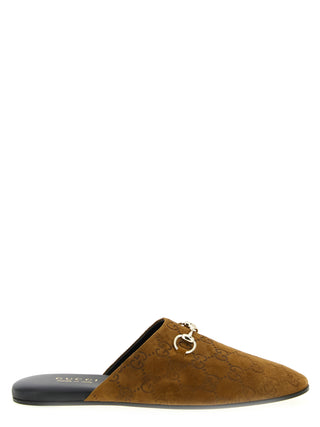 Brown Calfskin Mules