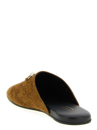 Brown Calfskin Mules