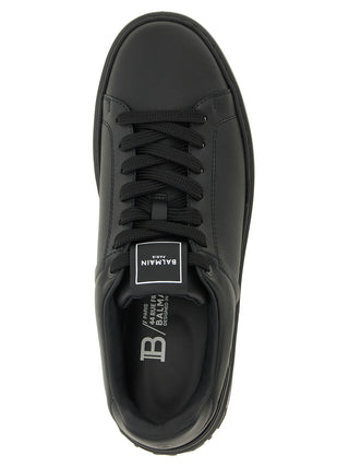Black Calfskin Low Top Sneakers